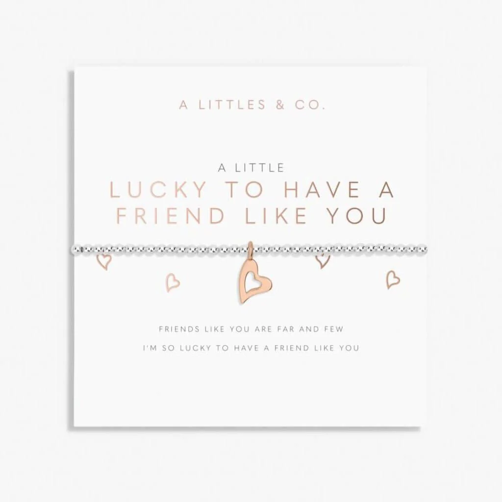 A Littles & Co : A Little 'Lucky To Have A Friend Like You' Bracelet