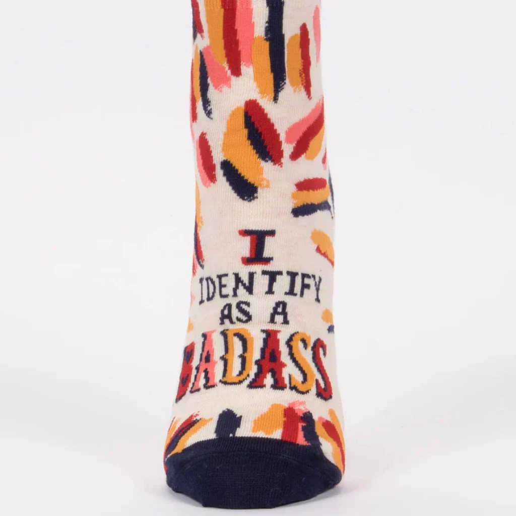 Blue Q : I Identify As A Badass Ankle Socks - Image 3
