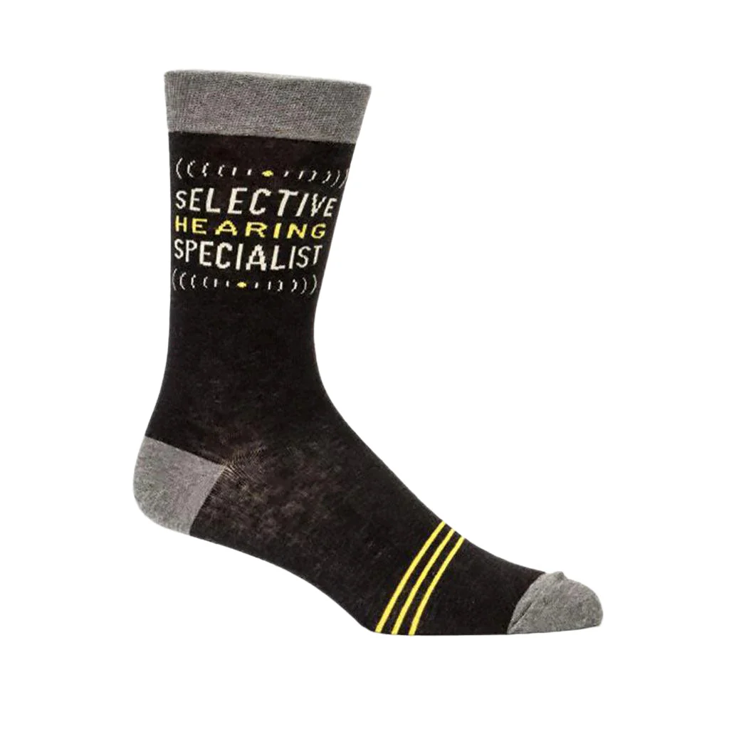 Blue Q : Men's Socks - "Selective Hearing"