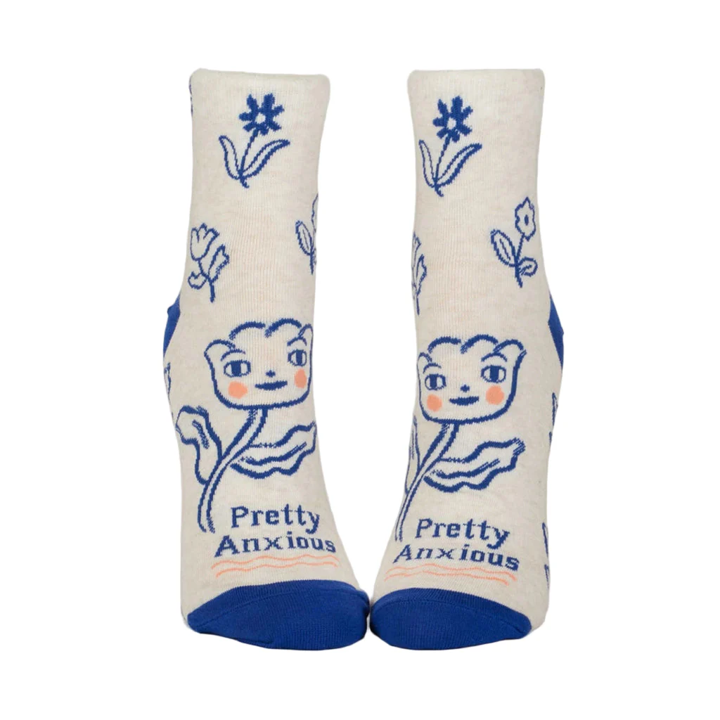 Blue Q : Pretty Anxious Ankle Socks