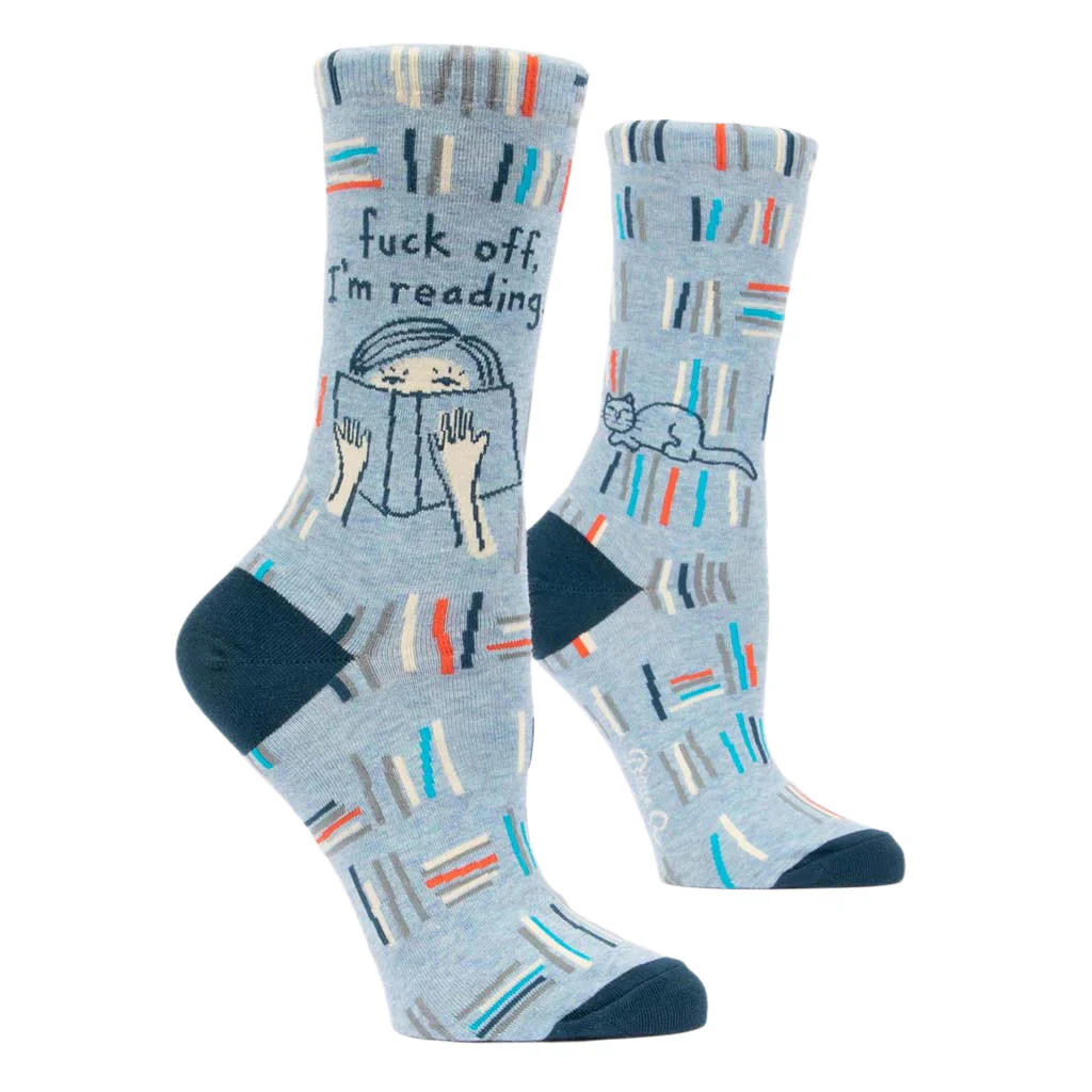 Blue Q : Women's Socks - F*ck Off, I'm Reading