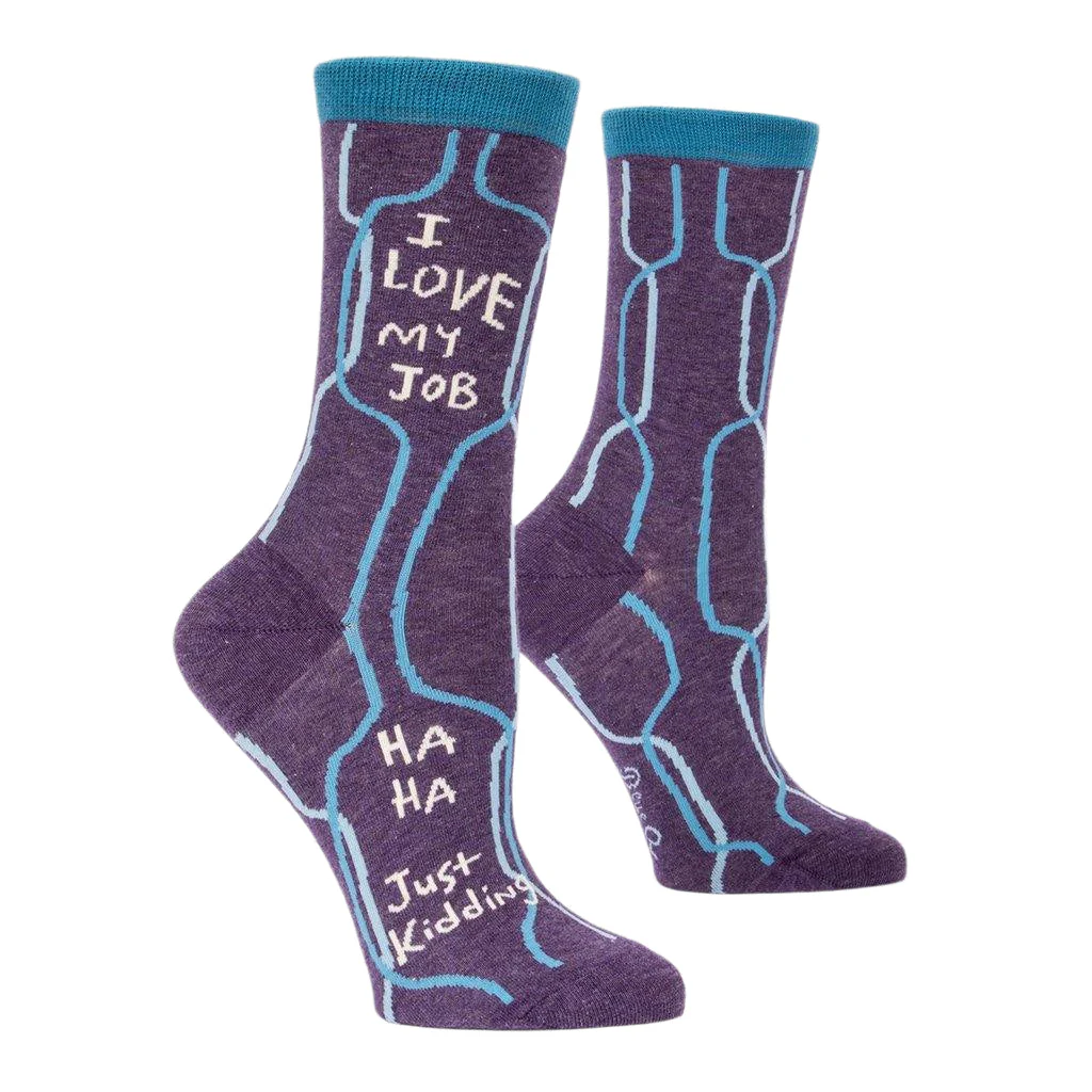 Blue Q : Women's Socks - "I Love My Job"
