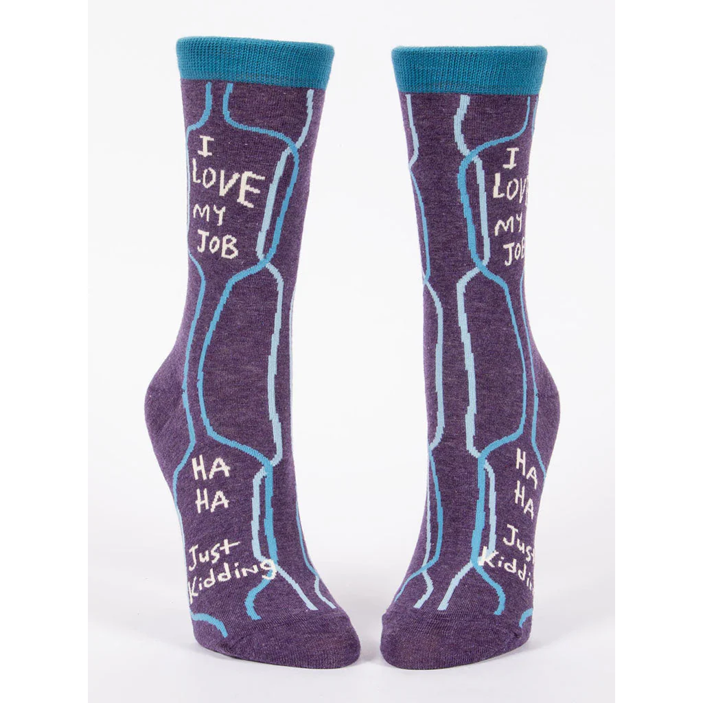 Blue Q : Women's Socks - "I Love My Job" - Image 2