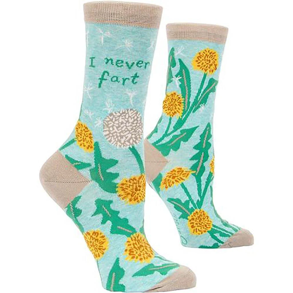 Blue Q : Women's Socks - "I Never Fart"
