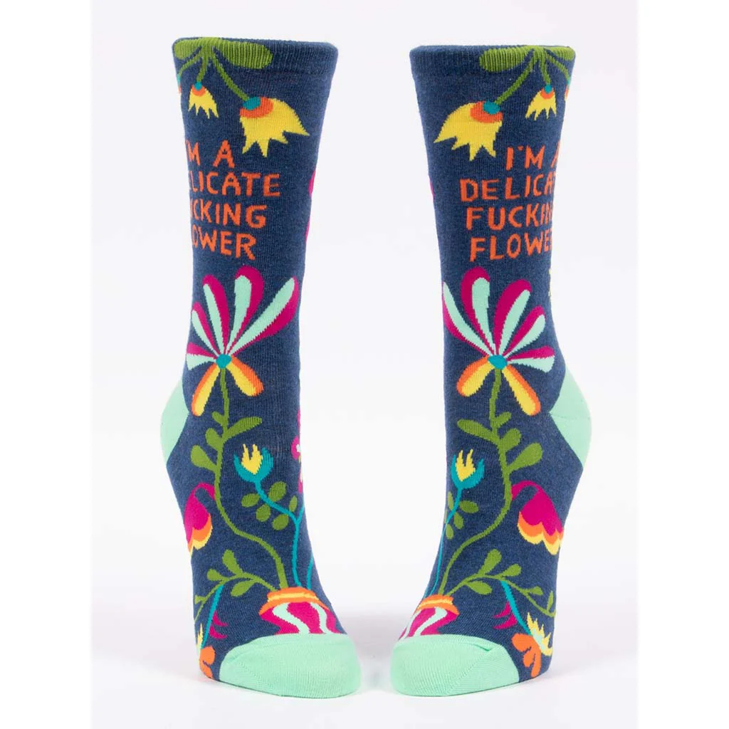 Blue Q : Women's Socks - I'm A Delicate F*cking Flower - Image 2