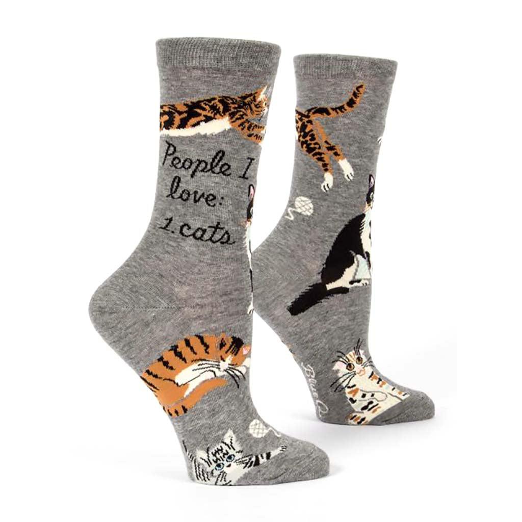 Blue Q : Women's Socks - "People I Love: Cats"