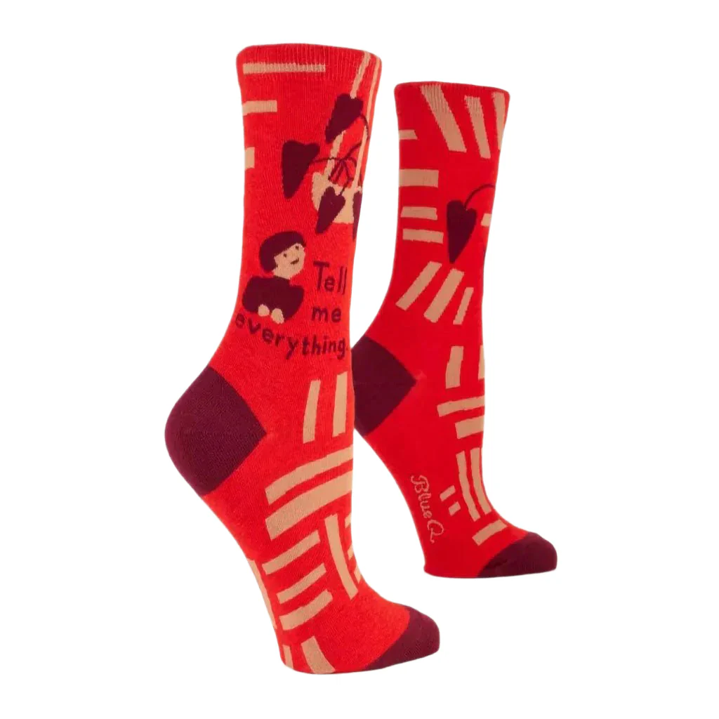 Blue Q : Women's Socks -Tell Me Everything