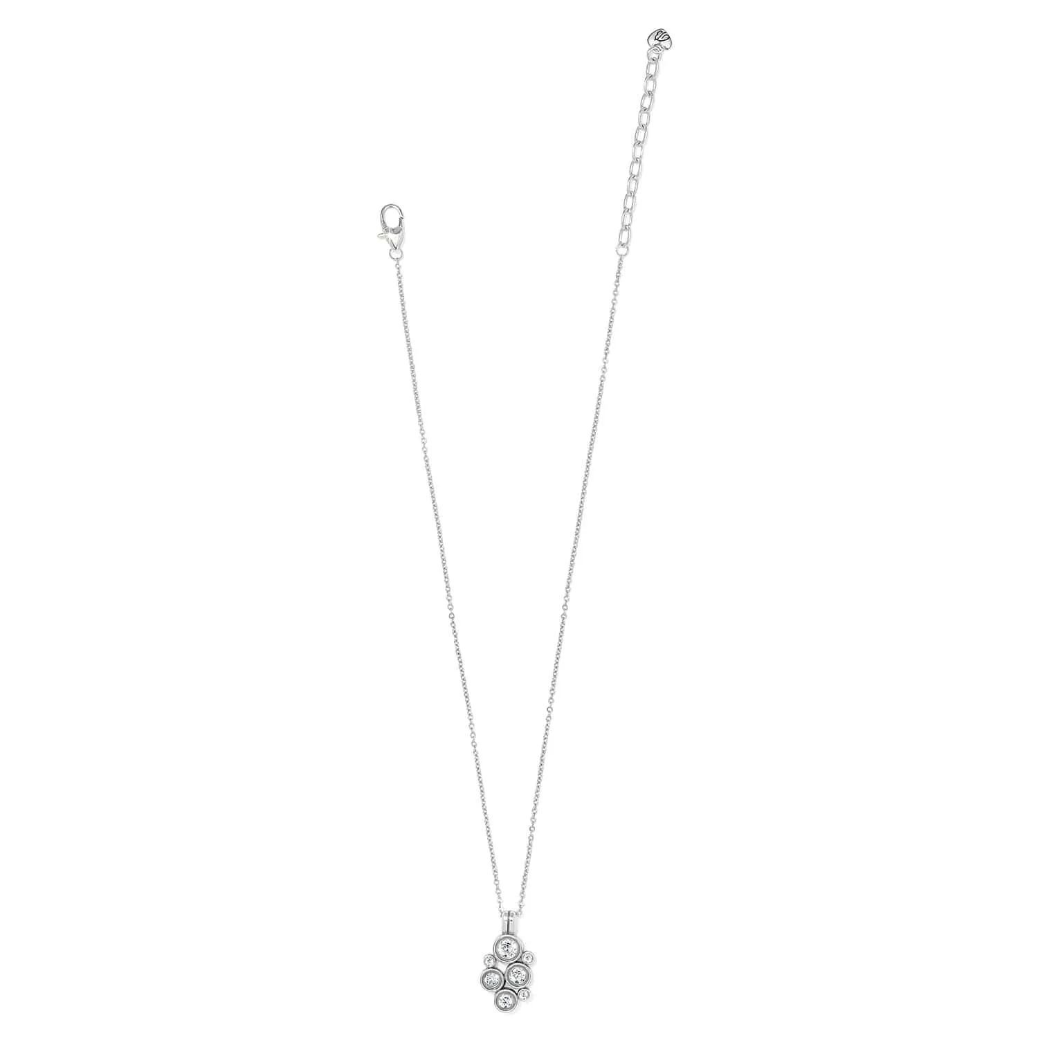 Brighton - Constella Cluster Crystal Necklace - White - Image 3