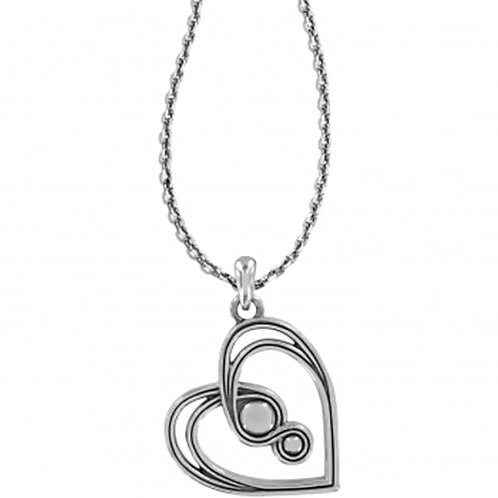 Brighton : Infinity Sparkle Petite Heart Necklace - Image 2