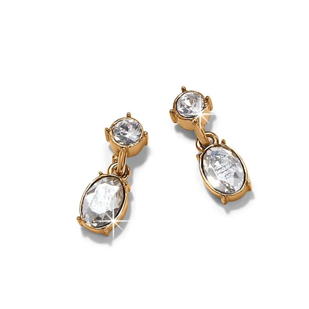 Brighton : One Love Golden Petite Post Earrings - Image 2