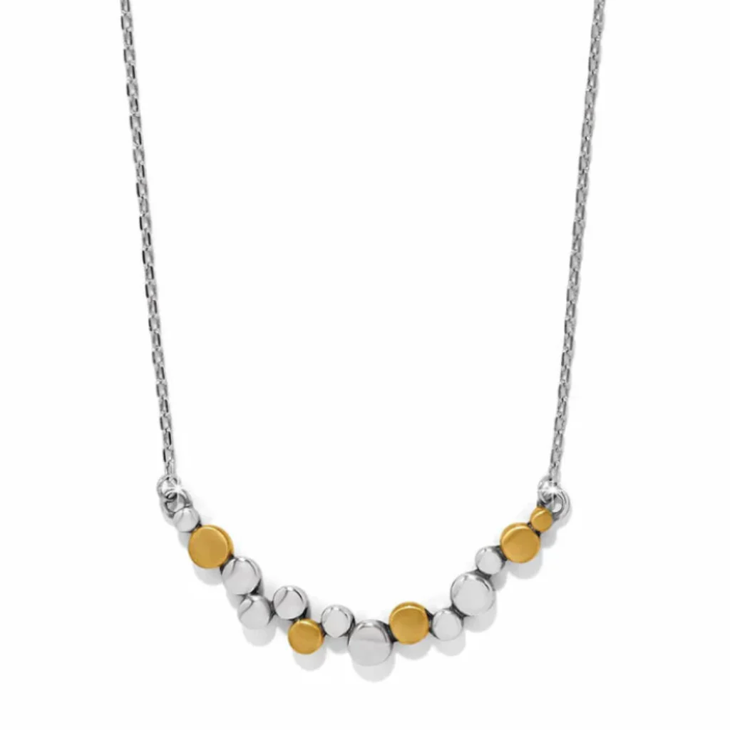 Brighton : Pebble Edge Crescent Bar Necklace