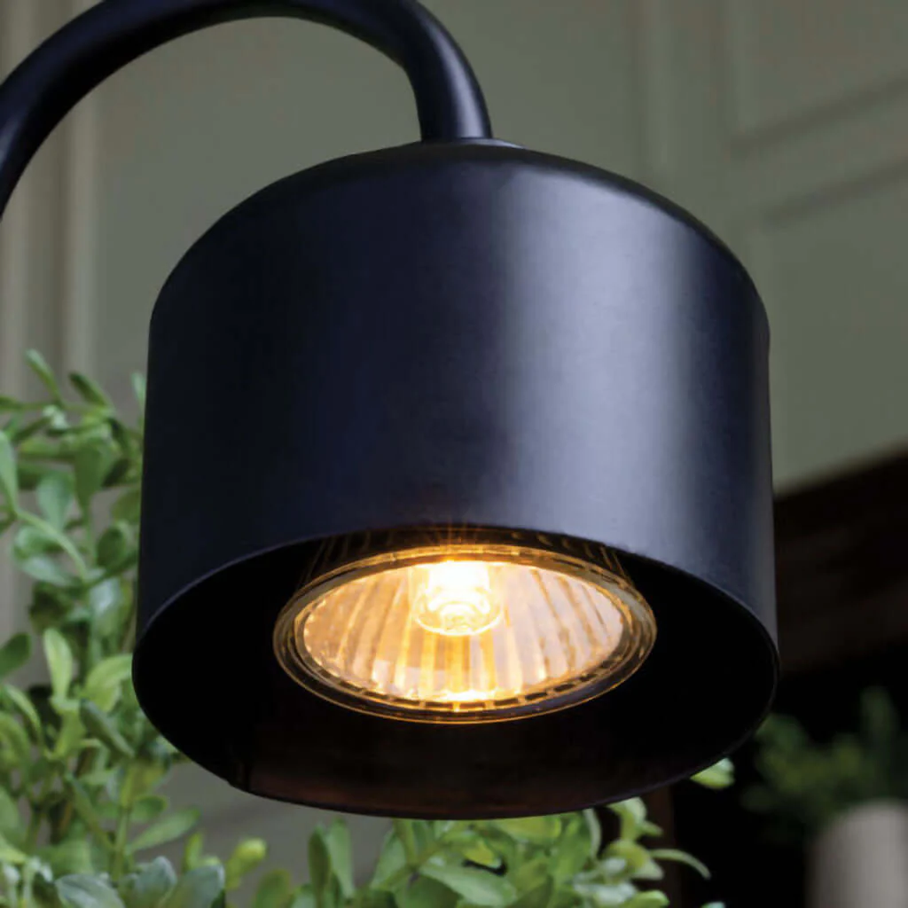 Candle Warmers : Black & Wood Arched Candle Warmer Lamp - Image 3