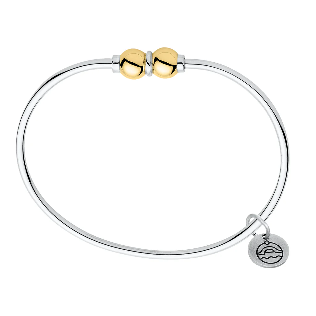 Cape Cod : Double Ball Bracelet - Two Tone