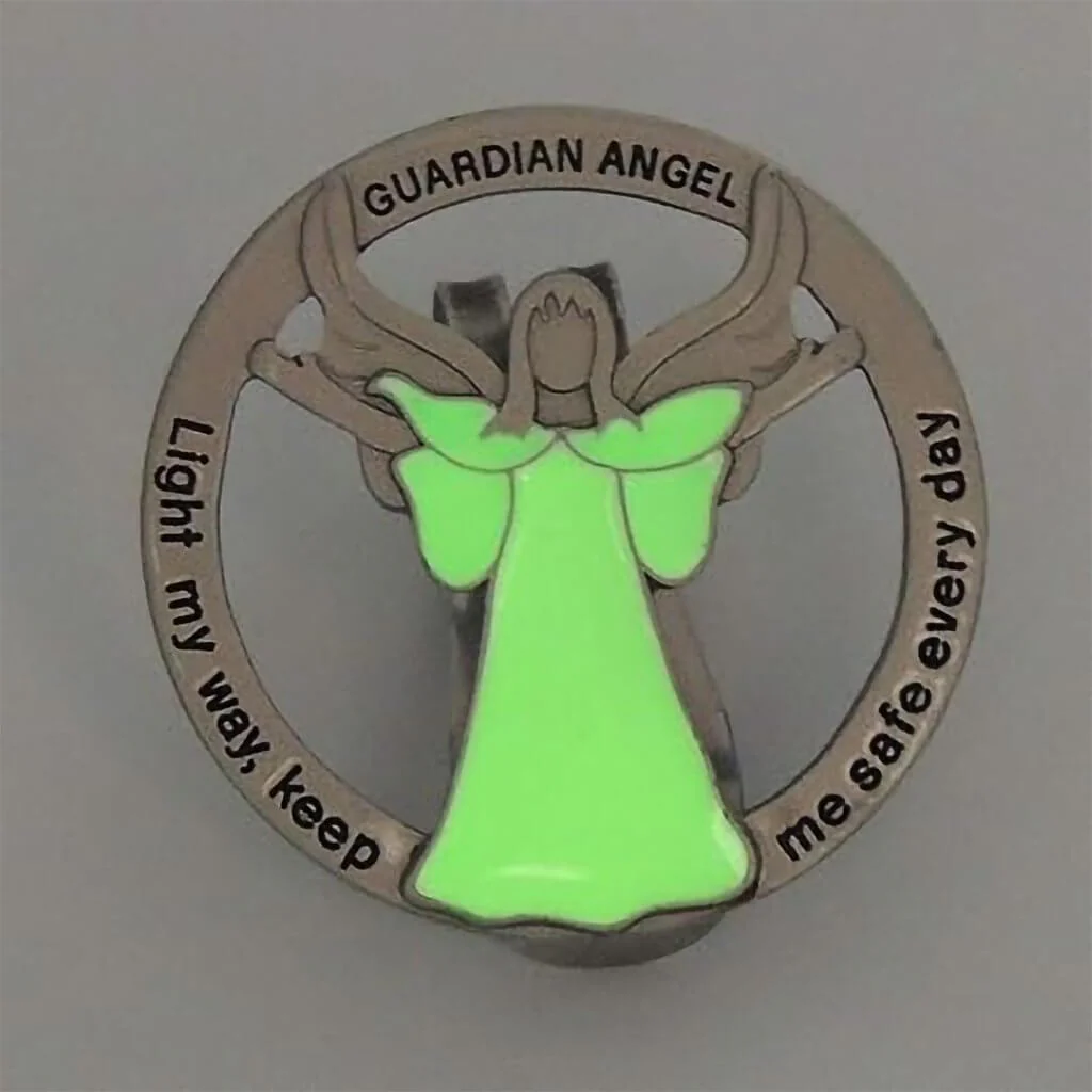 Cathedral Art : Glow in The Dark Guardian Angel Visor Clip, Light My Way - Image 5