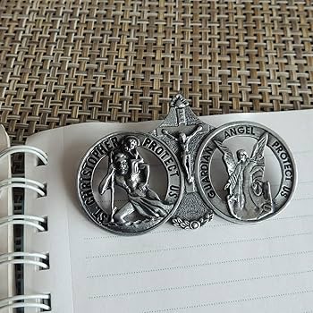 Cathedral Art : St. Christopher Visor Clip, Silver, One Size - Image 4