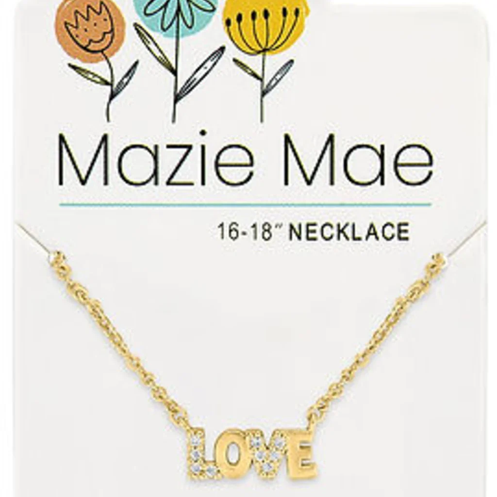 Mazie Mae : Gold Love Mazie Mae Necklace
