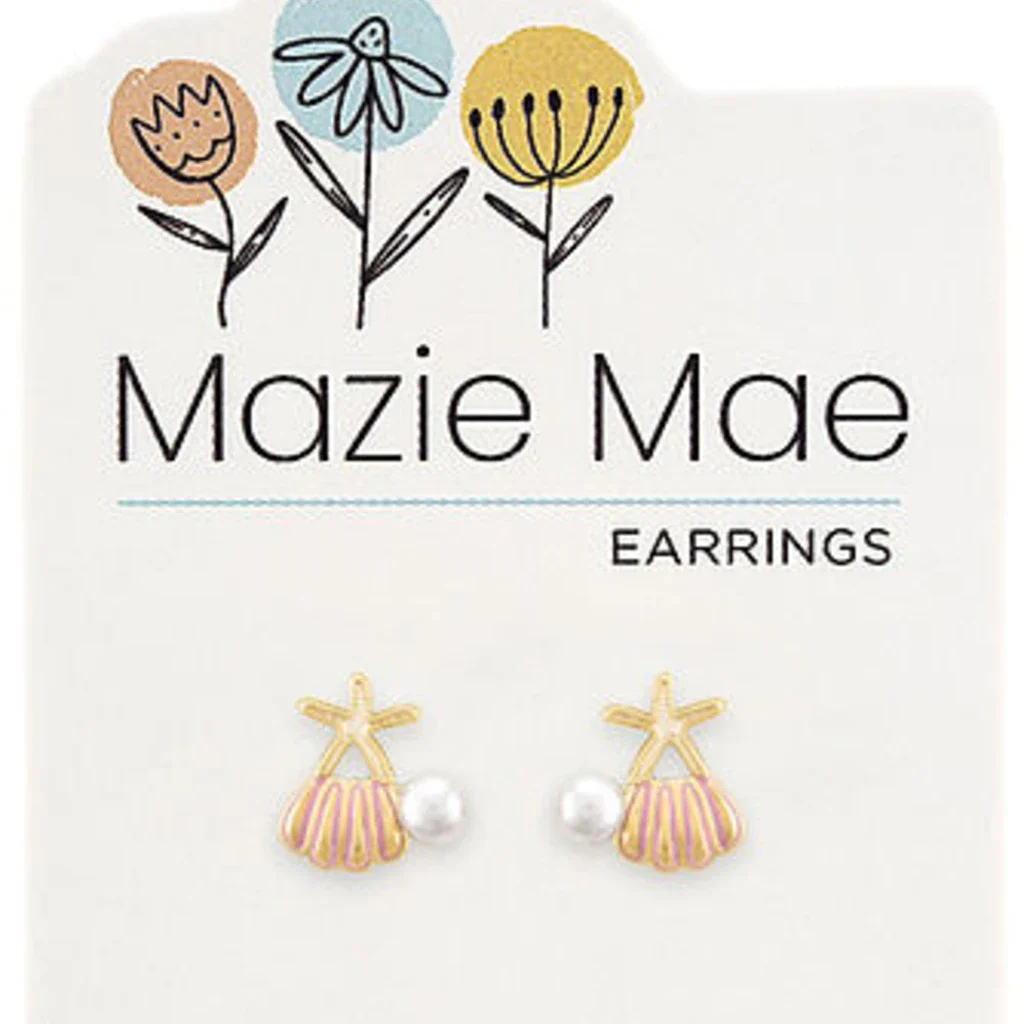 Center Court : Gold Sea Cluster Stud Mazie Mae Earring