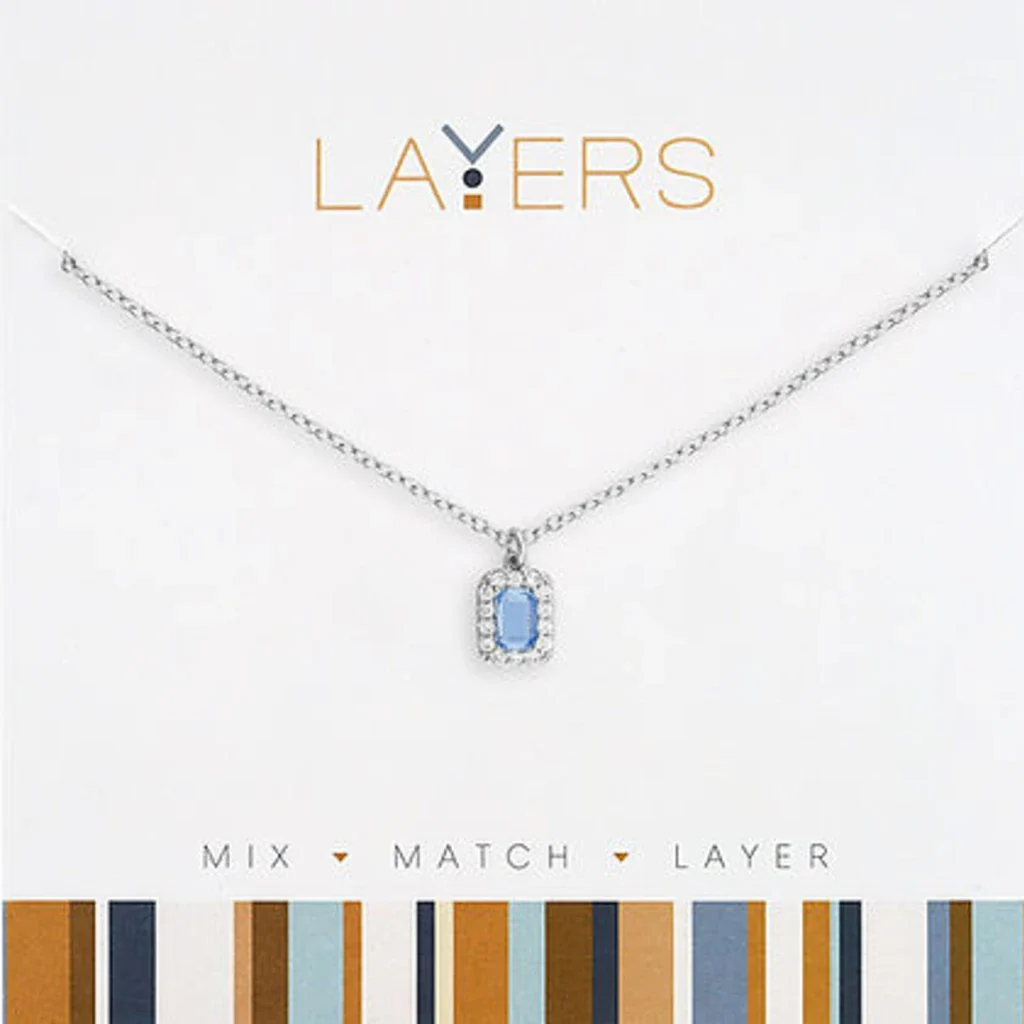 Center Court : Silver Light Cut Layers Necklace