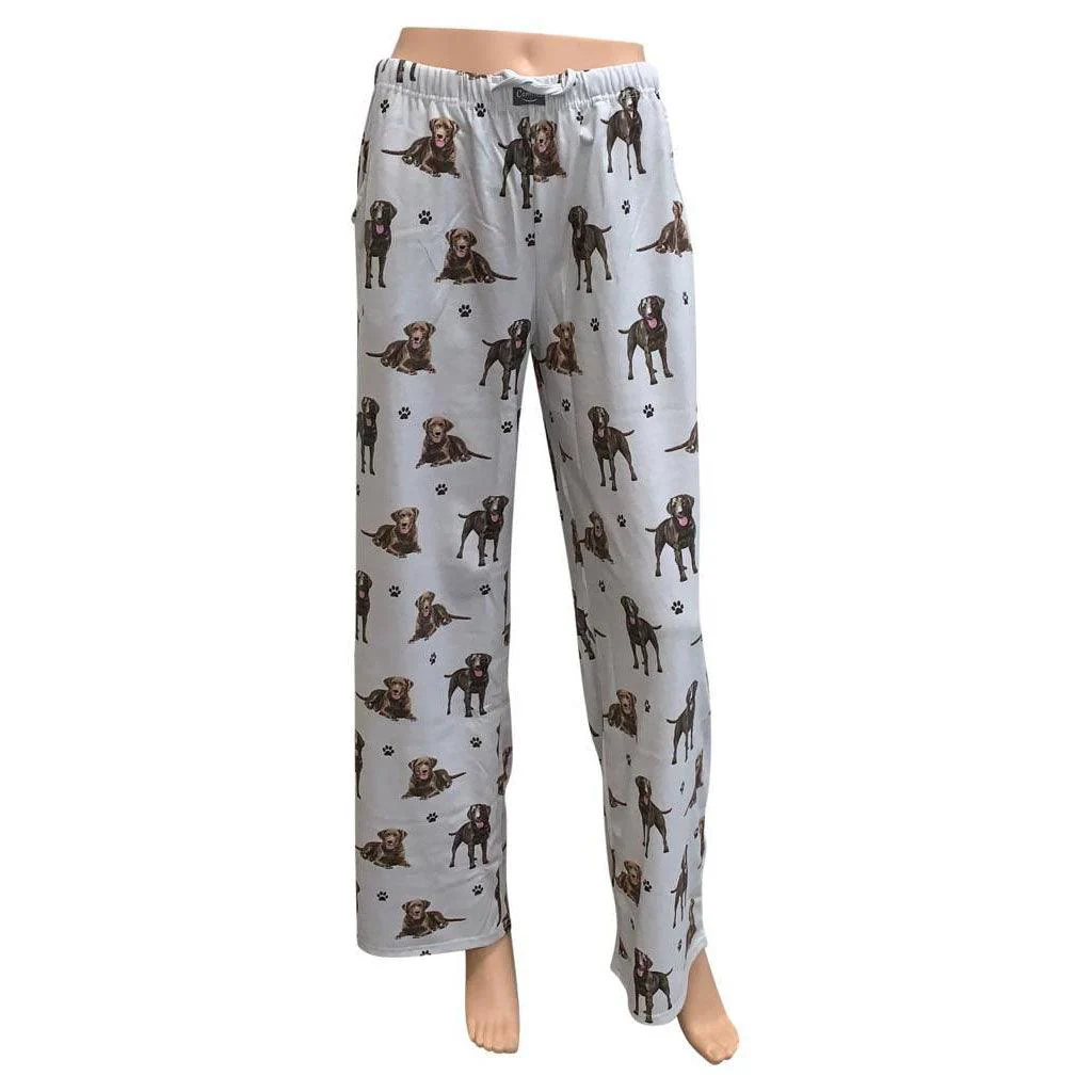 Comfies :  Pajama Bottoms - Chocolate Labrador