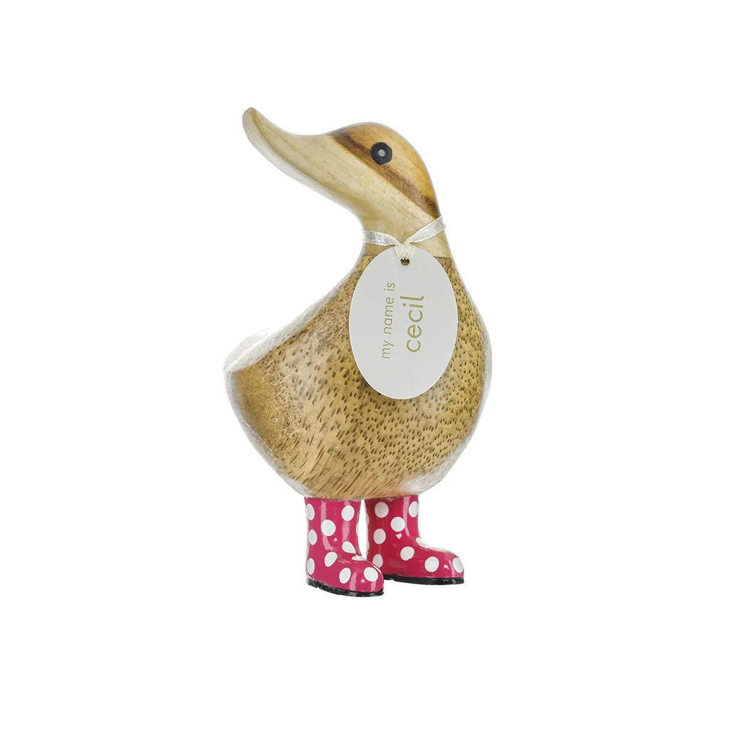 DCUK : Spotty Boots Duckys – Hand-Carved Bamboo Root Figurines - Image 3