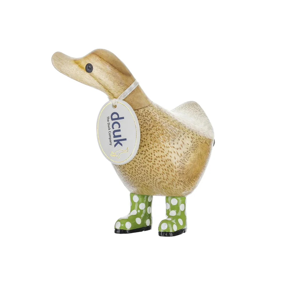DCUK : Spotty Boots Duckys – Hand-Carved Bamboo Root Figurines - Image 4