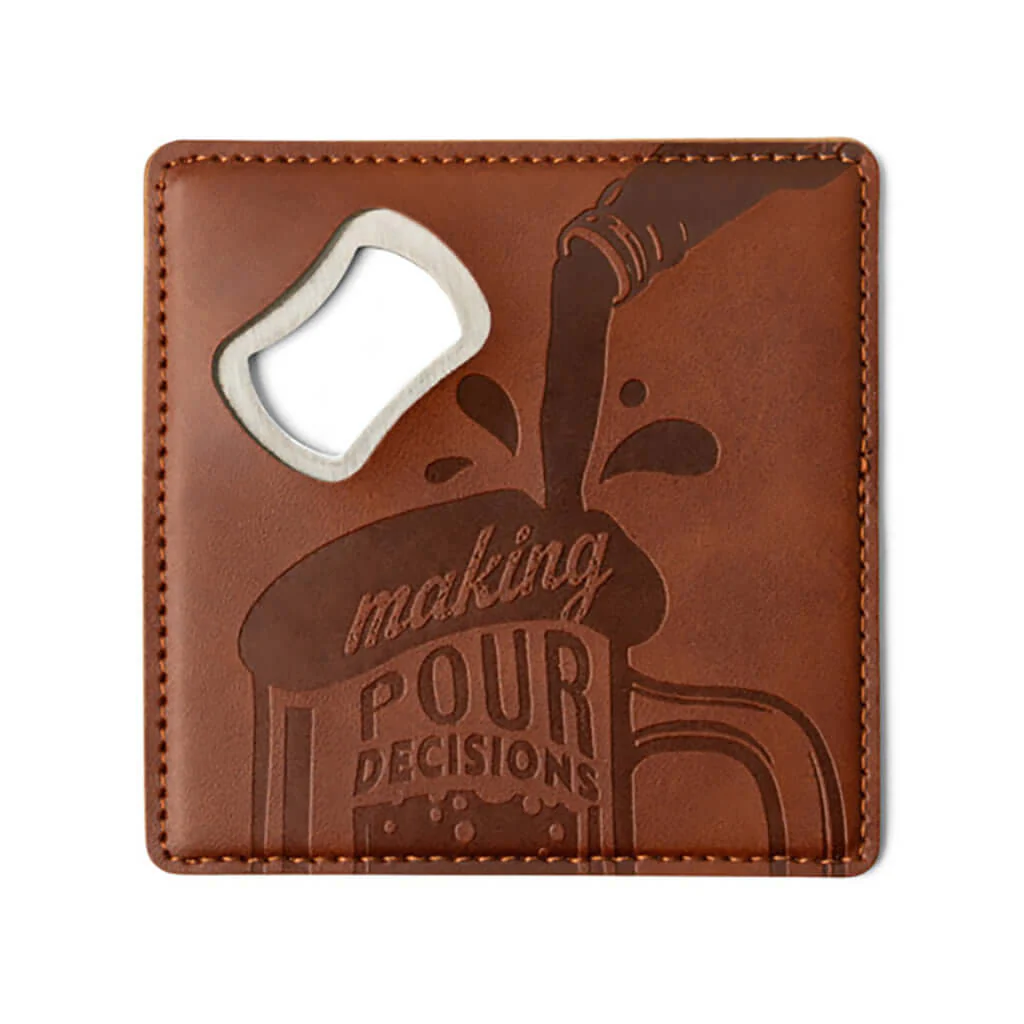 DM Merchandising : Brodeo Drive™ Pour Decisions Bottle Opener Coaster - Image 3