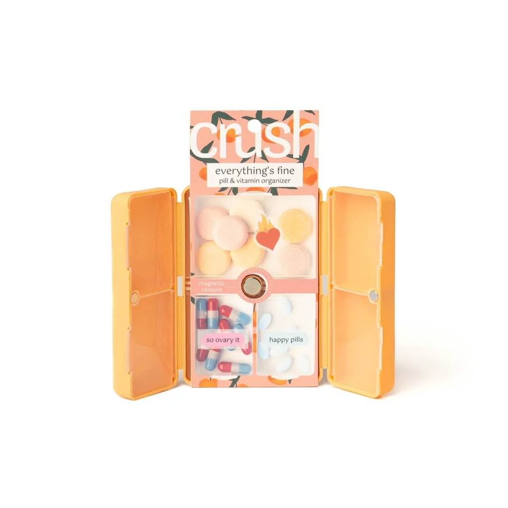 DM Merchandising : Crush Everything's Fine Pill & Vitamin Case - Assorted by style/color. Includes 1 at random - Image 4