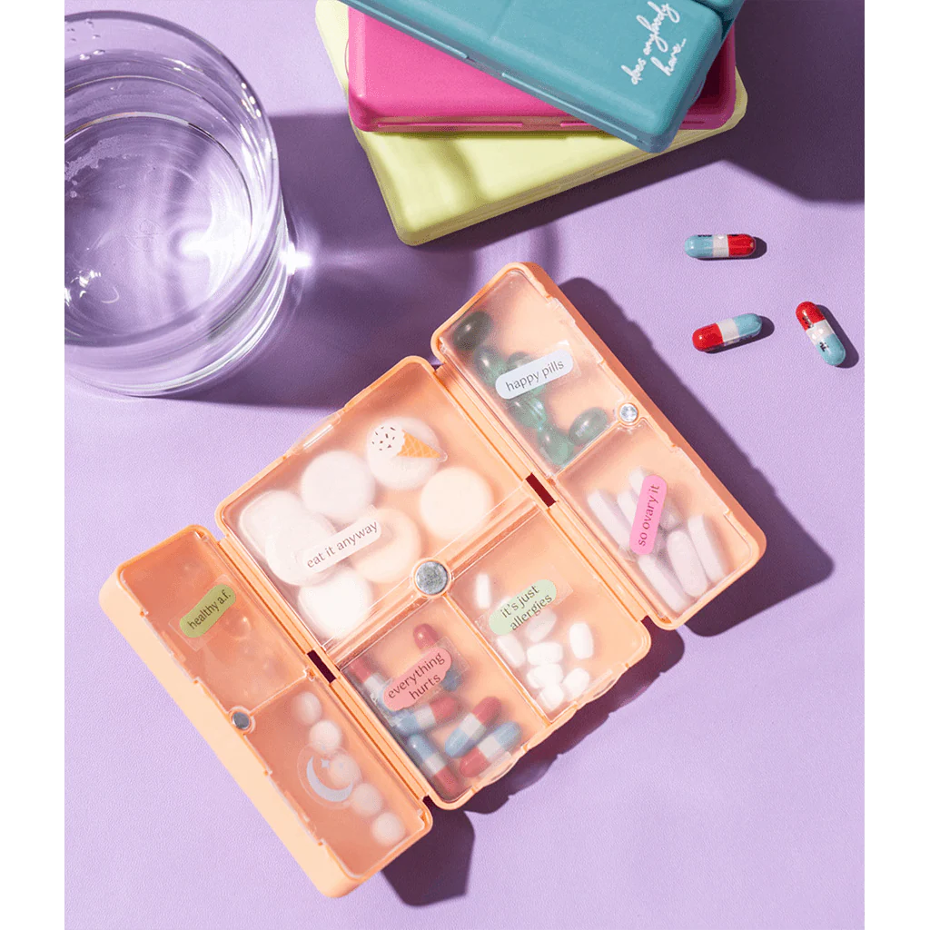 DM Merchandising : Crush Everything's Fine Pill & Vitamin Case - Assorted by style/color. Includes 1 at random - Image 5