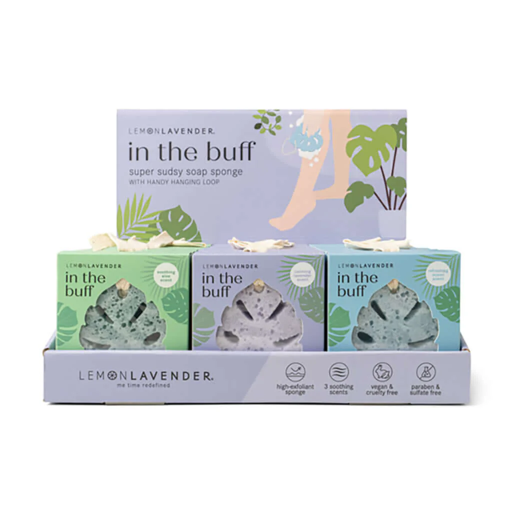 DM Merchandising : Lemon Lavender In The Buff Super Sudsy Soap Sponge - Assorted by Color - Image 3