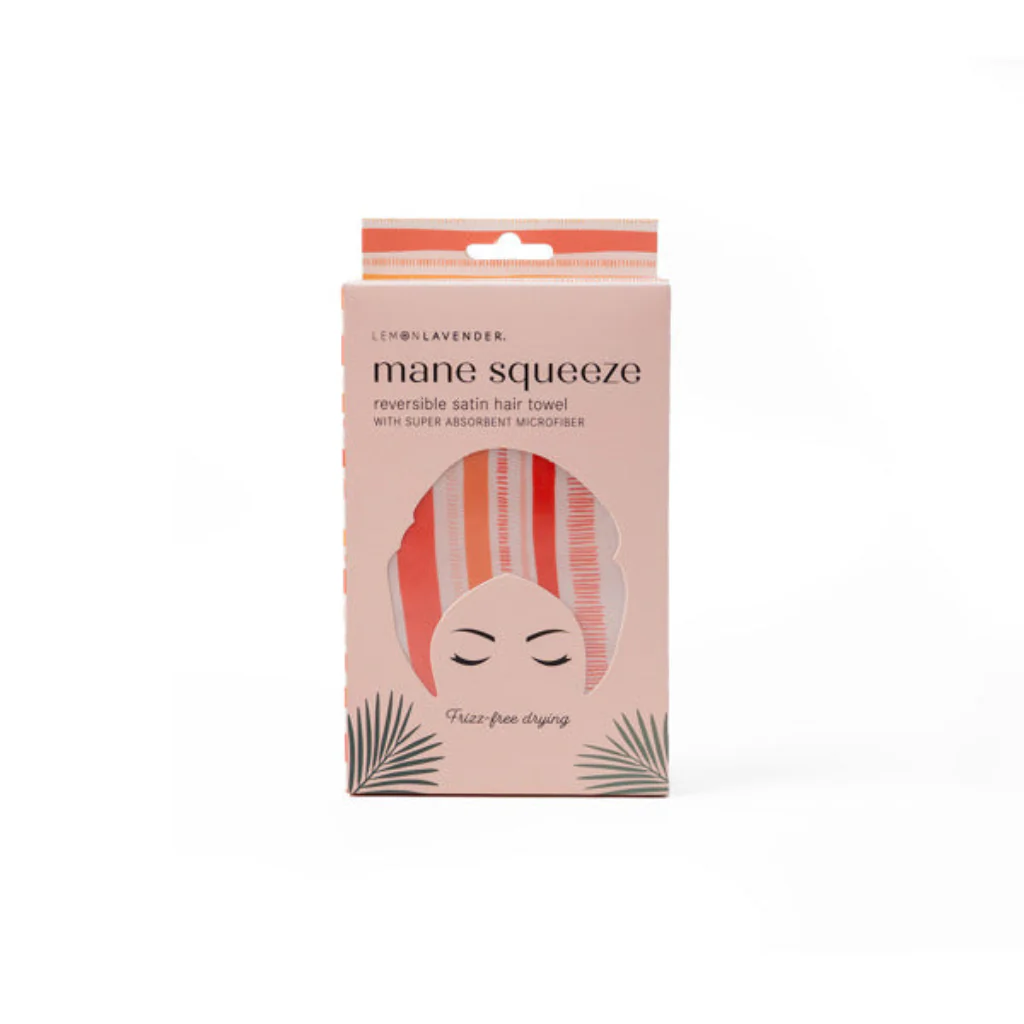 DM Merchandising : Lemon Lavender Mane Squeeze Reversible Satin Hair Towel - Image 4