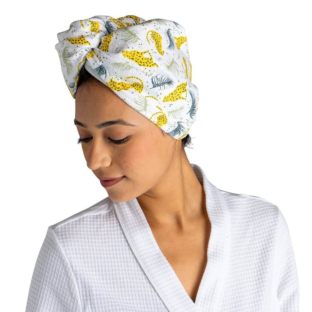 DM Merchandising : Lemon Lavender Plot Twist Microfiber Turbo Towel - Assorted 1 at random. Style can not be chosen - Image 5