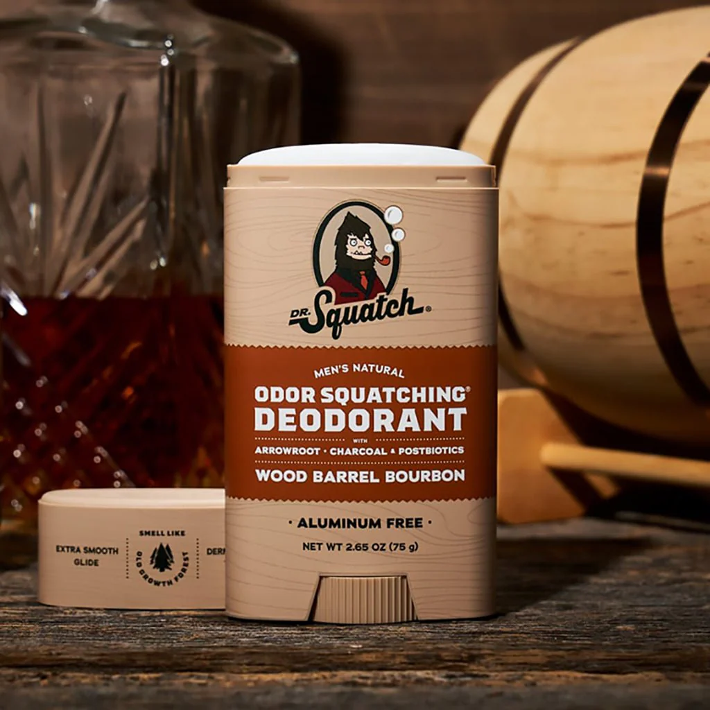 Dr. Squatch : Wood Barrel Bourbon in Odor Squatching® Deodorant
