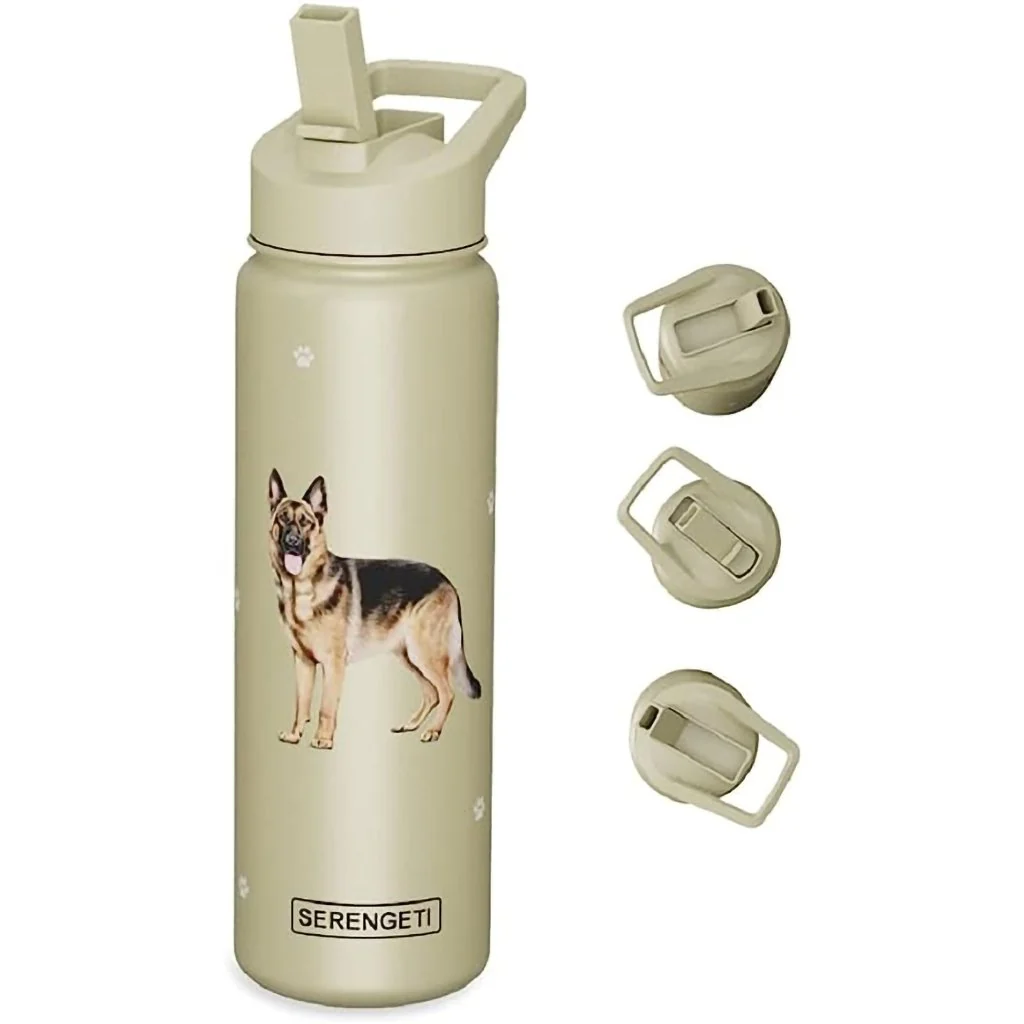 E & S Pets : Serengeti German Shepherd 24 oz Water Bottle - Image 2