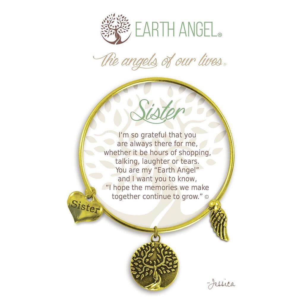 Earth Angel : Sister Bracelet in Brass