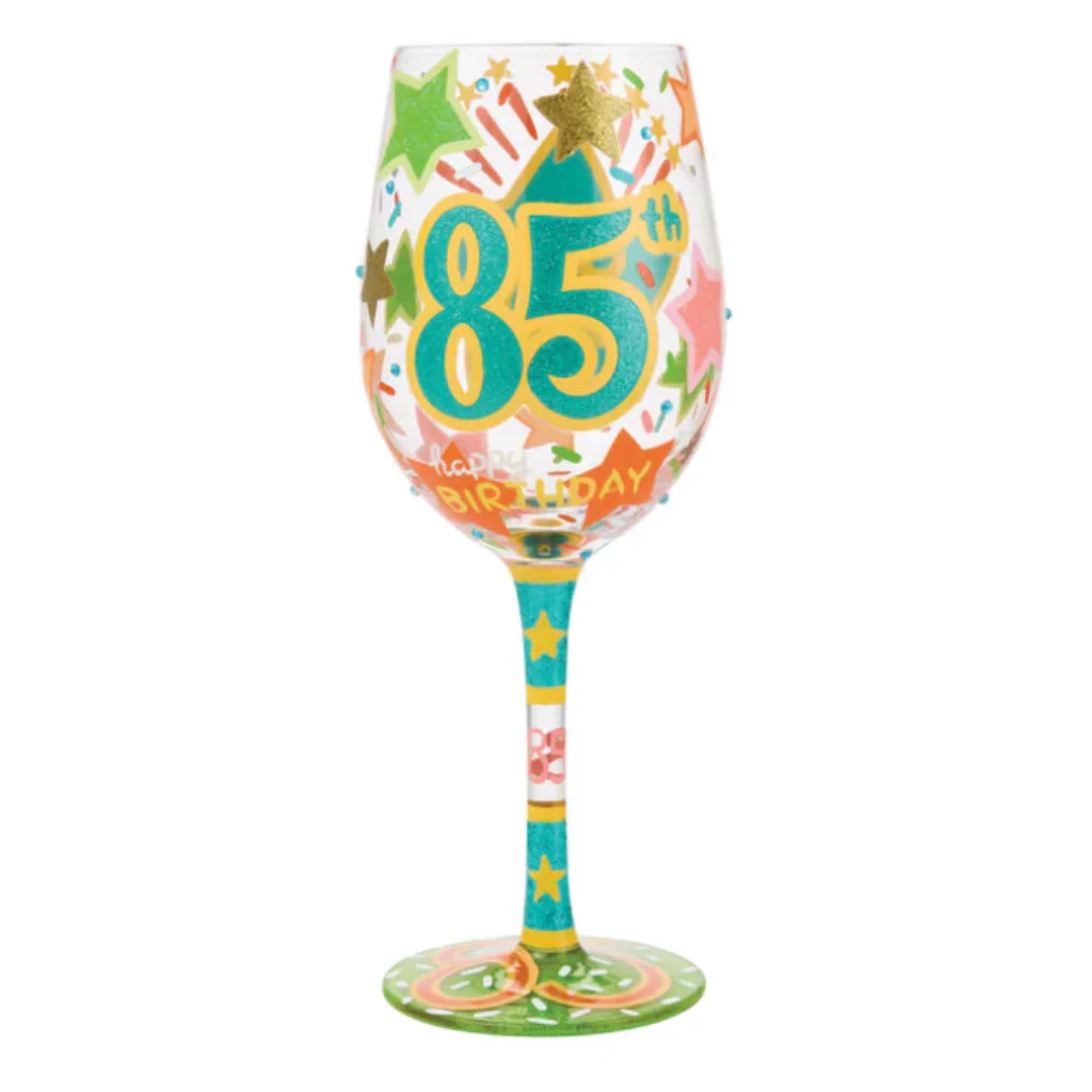 Enesco : Happy 85th Birthday Wine Glass - Image 2
