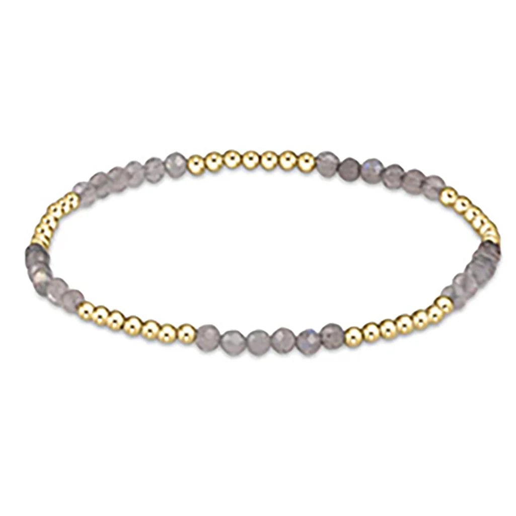 enewton design : Classic Blissful Pattern 2.5mm Bead Bracelet 6.25" - Labradorite