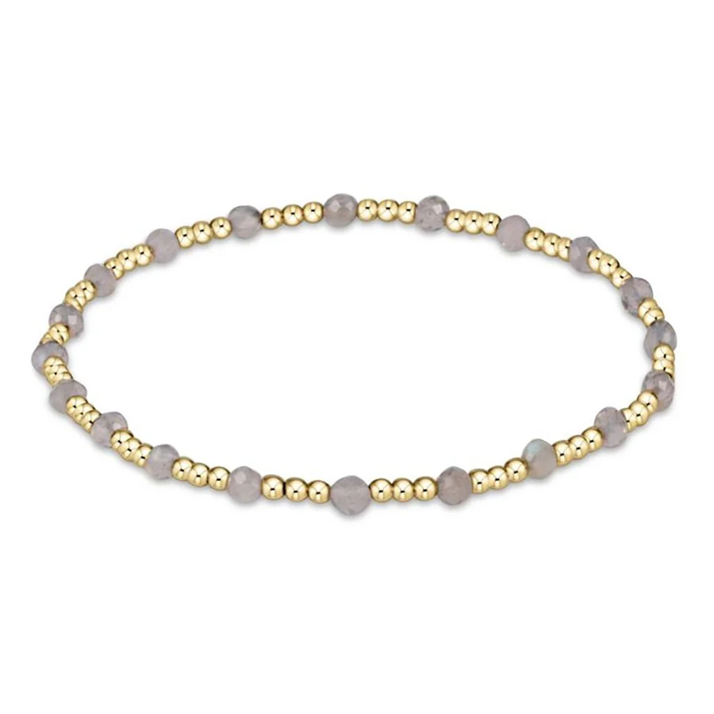 enewton design :  Classic Sincerity Pattern Bead Bracelet 6.25" -  3mm Labradorite
