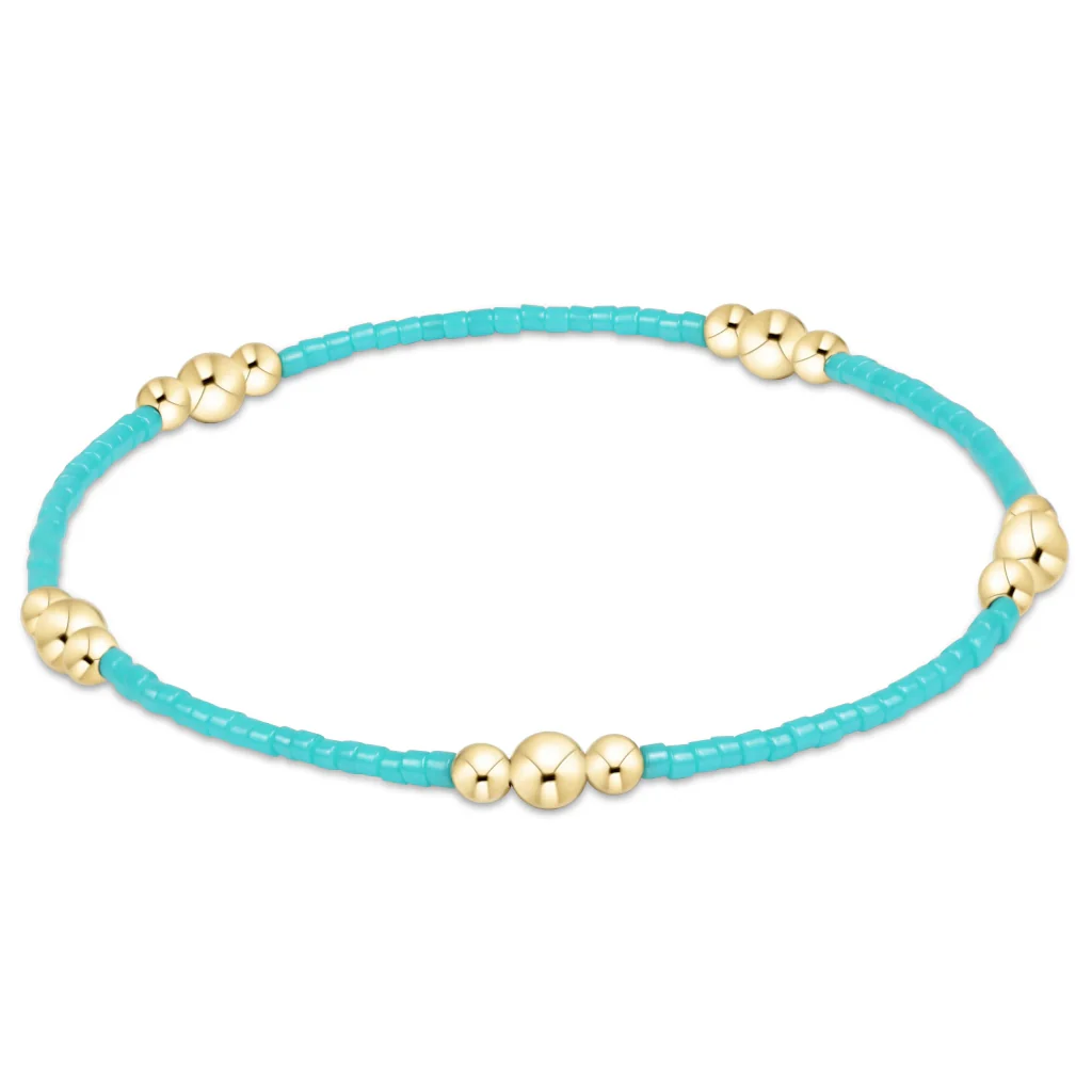 Enewton Design : Hope Purpose Gold Bracelet 6.25" - Turquoise