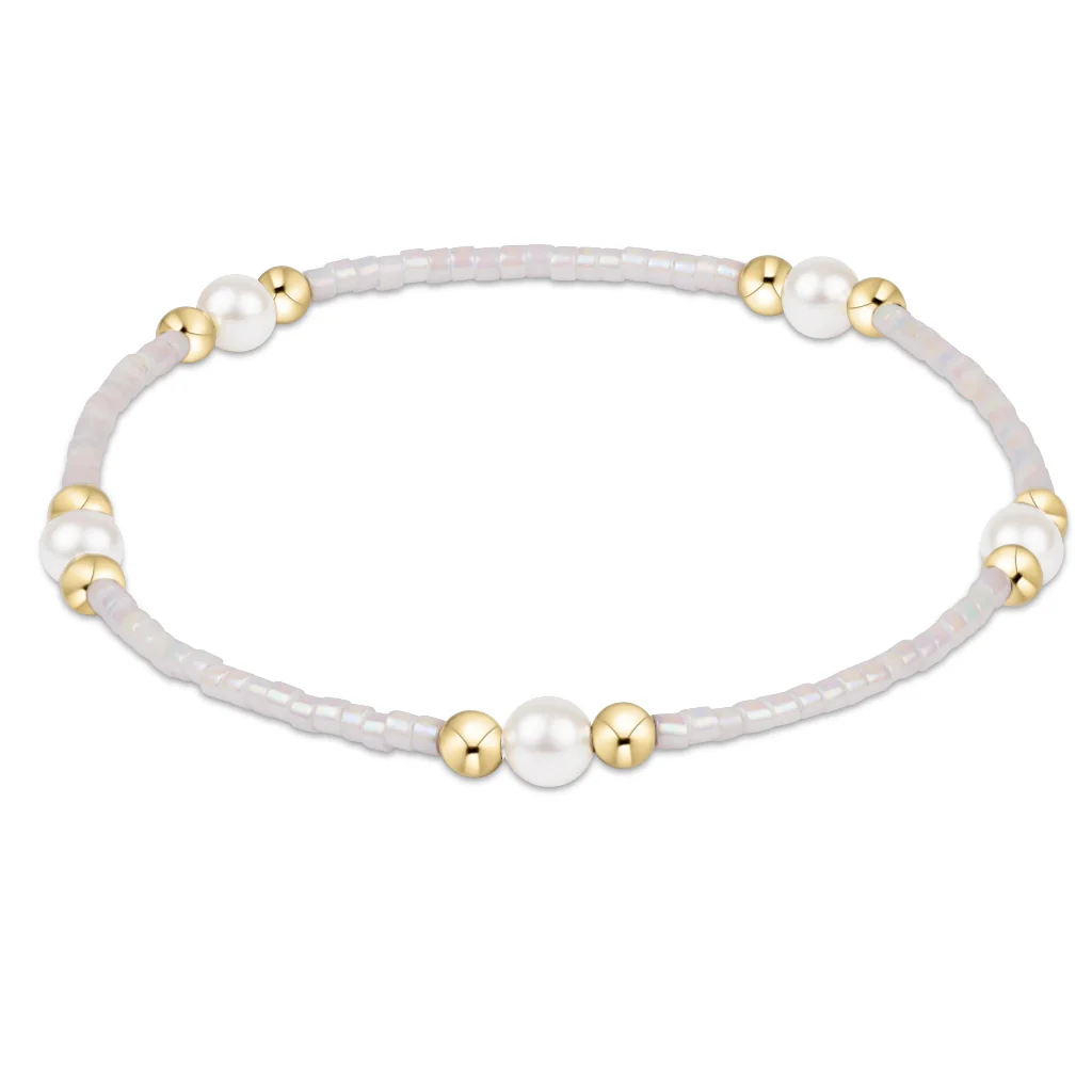 Enewton Design : Hope Purpose Pearl Bracelet 6.25" - Silky White