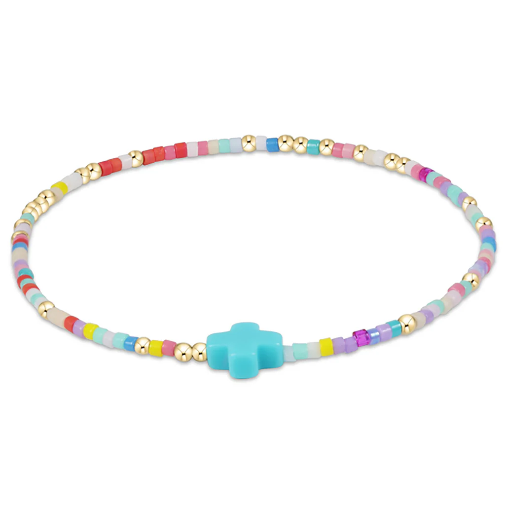 enewton design : Hope Unwritten Signature Cross Bracelet 6.25" - Hot Mess