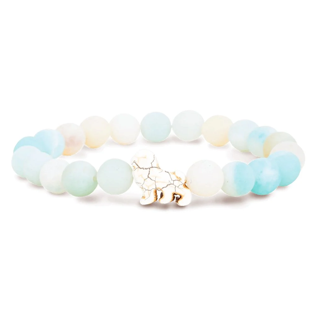 Fahlo : The Excursion Bracelet in Sky Stone - Lion