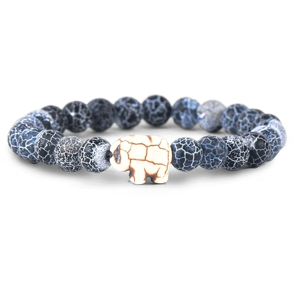 Fahlo : The Expedition Bracelet in River Blue - Elephant