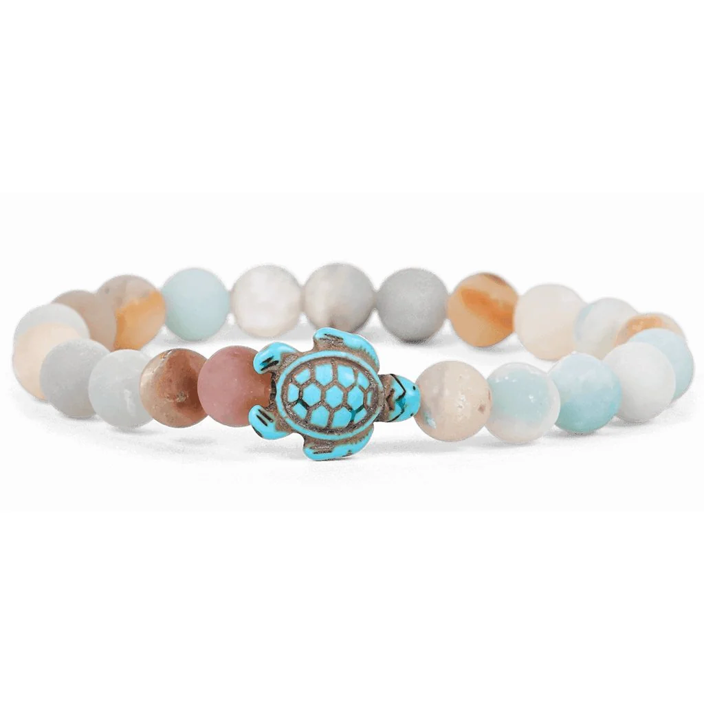 Fahlo : The Journey Bracelet in Sky Stone - Sea Turtle