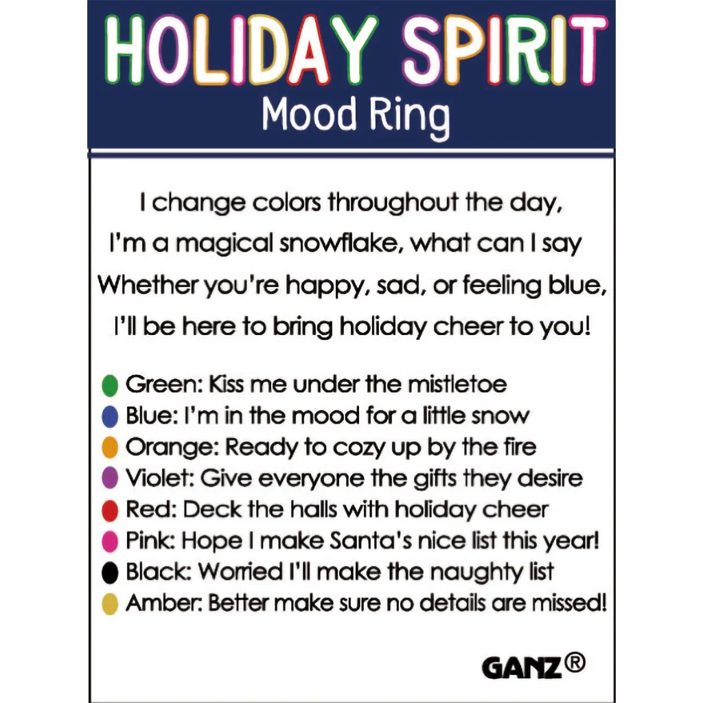 Ganz : Holiday Spirit Ring Charm- Assorted only 1. Style can not be chosen - Image 2