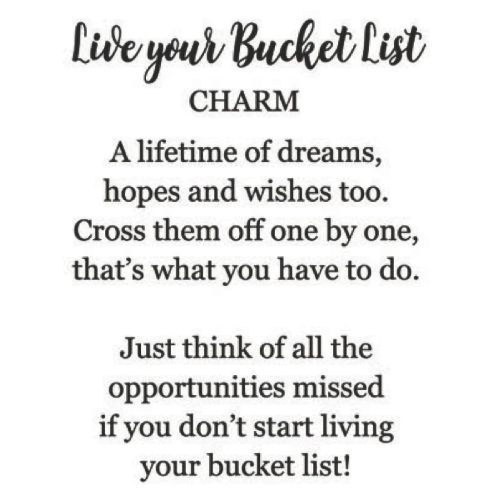 Ganz : Live Your Bucket List Charm - Image 5