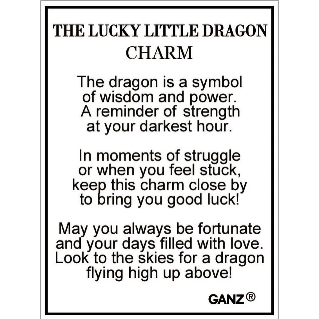 Ganz : The Lucky Little Dragon Charm (1) - Image 2