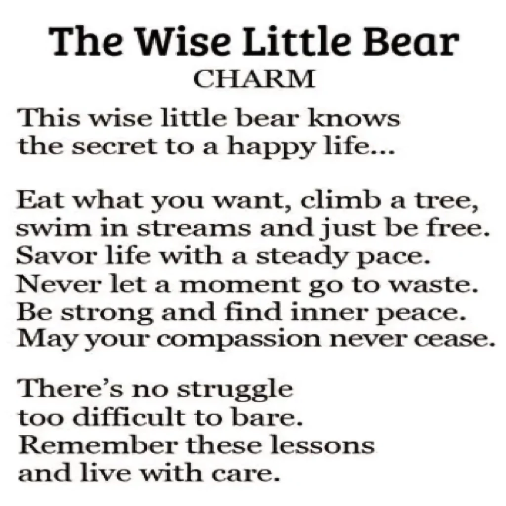 Ganz : Wise Little Bear Charms - Image 2