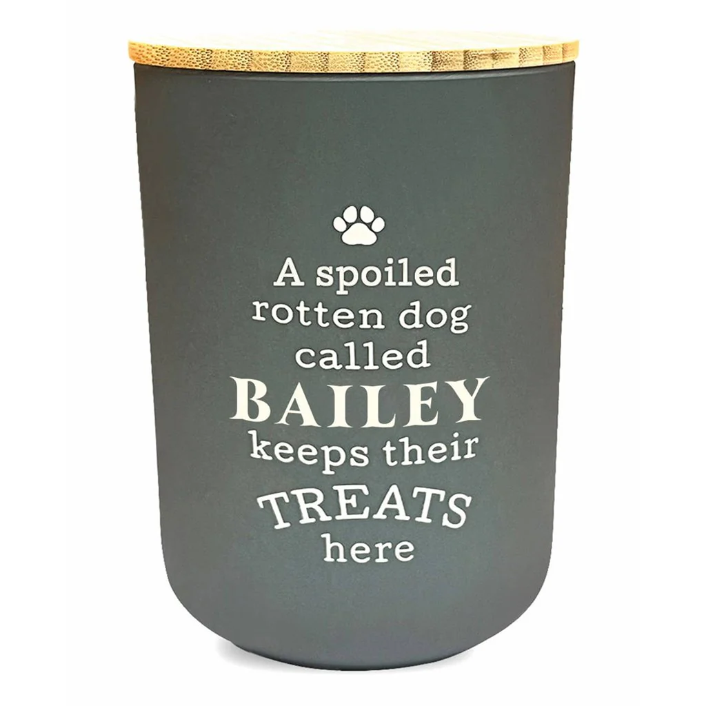 H & H Gifts : Dog Treat Jar - Bailey