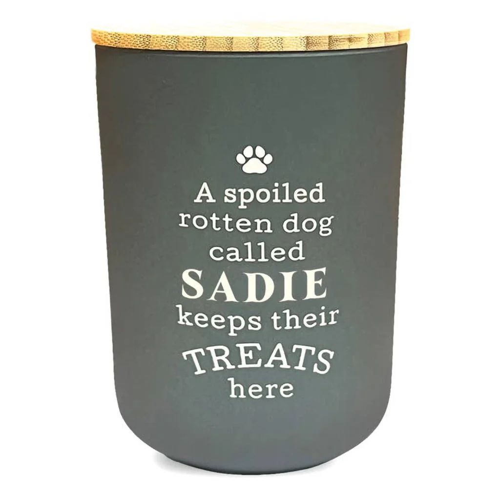 H & H Gifts : Dog Treat Jar - Sadie