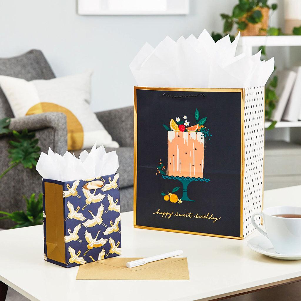 Hallmark : 13" Happy Sweet Birthday Cake Large Gift Bag - Image 2